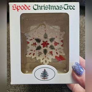 NWT Spode Snowflake Ornament